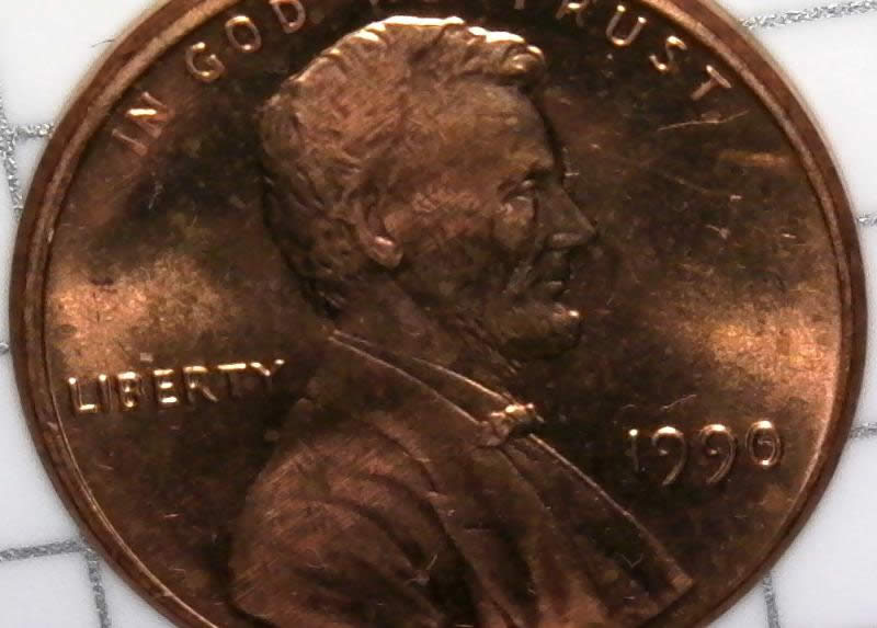1990-P-Lincoln-Cent-With-Sunken-Die-Error-No-Added-Value,-But-Still-Cool